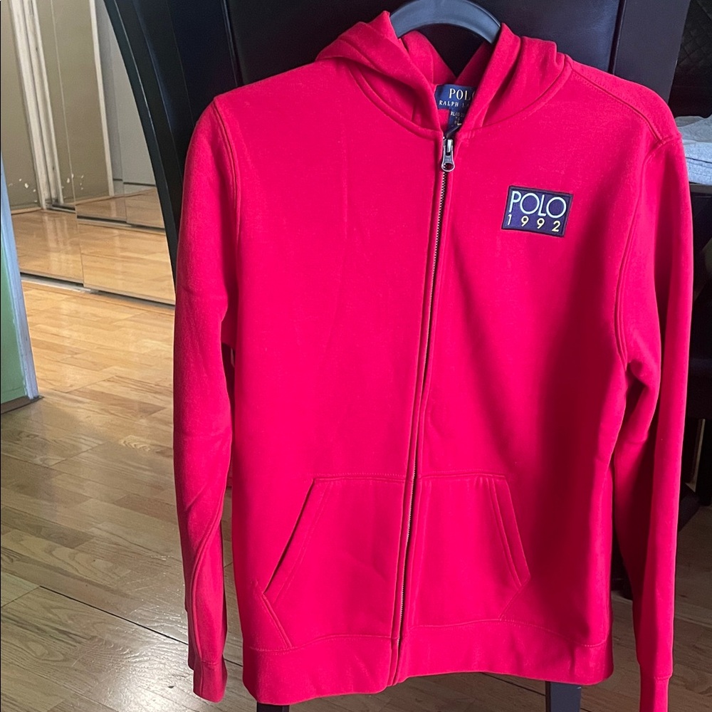 Polo by Ralph Lauren Kids Bright Red Zip-Up Hoodie